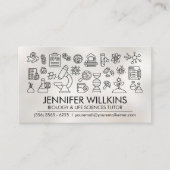 Biologische naturwissenschaftliche Unterrichtsdien Visitenkarte (Vorderseite)