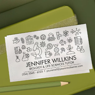 Biologische naturwissenschaftliche Unterrichtsdien Visitenkarte