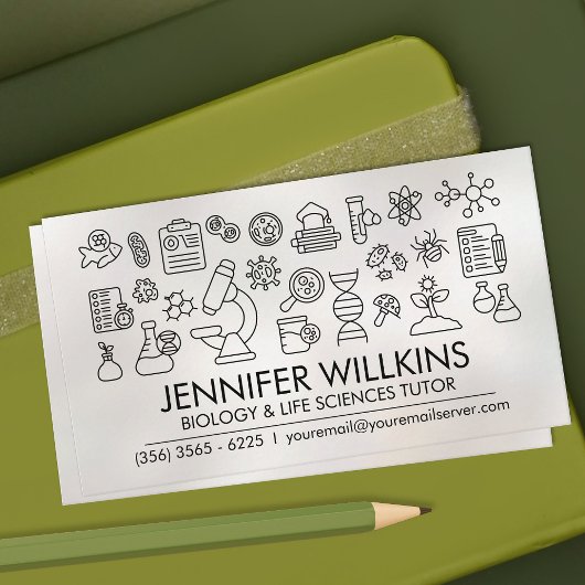 Biologische naturwissenschaftliche Unterrichtsdien Visitenkarte