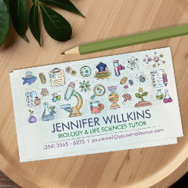 Biologische naturwissenschaftliche Unterrichtsdien Visitenkarte