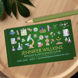 Biologische naturwissenschaftliche Unterrichtsdien Visitenkarte