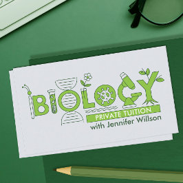 Biologische naturwissenschaftliche Unterrichtsdien Visitenkarte
