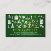 Biologische naturwissenschaftliche Unterrichtsdien Visitenkarte (Vorderseite)