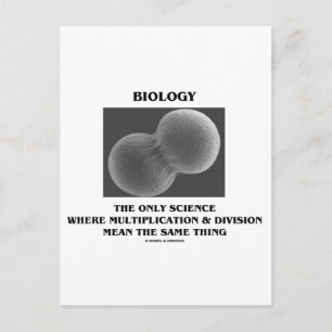 Biologische Wissenschaftsabteilung Multiplikation Postkarte