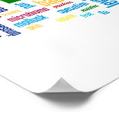 Biologische Wörter Nr. 13 Poster (Ecke)