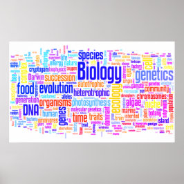 Biologische Wörter Nr. 17 Poster