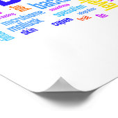 Biologische Wörter Nr. 17 Poster (Ecke)