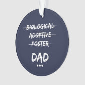Biologischer, Adoptiv-, Pflege… Vater Ornament (Vorderseite)