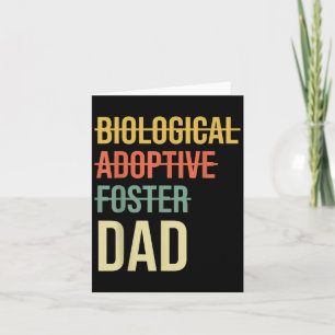 Biologisches Adoptiv Foster Vater Vathers Day Adop Karte