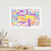 Biologisches Wort Nr. 10 Sonnenaufgang Poster (Küche)