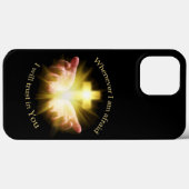 Biologisches Zitat mit Händen, die Cross halten Case-Mate iPhone Hülle (Rückseite (Horizontal))