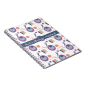 Biology Class Cell Labrador Black Notebook Notizblock (Rechte Seite)