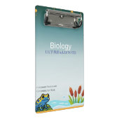 Biology clipboard – Study Notes & Lab Organization Mini Klemmbrett (Schrägansicht)