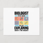 Biology Gifts | Biologists Teacher Science Student Postkarte (Vorderseite)