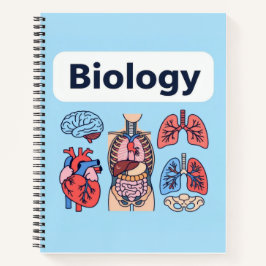 Biology Human Anatomy Organs Educational Notebook Notizblock