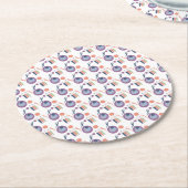 Biology Labrador Teacher Class Runder Pappuntersetzer (Angewinkelt)