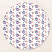 Biology Labrador Teacher Class Runder Pappuntersetzer (Vorderseite)