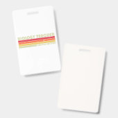 BIOLOGY LEHRER Funny Job Title Profession Birthda Ausweis (Vorder- & Rückseite)