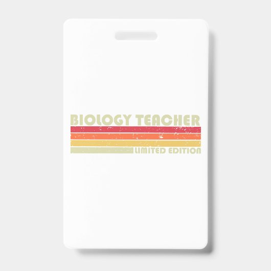 BIOLOGY LEHRER Funny Job Title Profession Birthda Ausweis (Vorderseite)