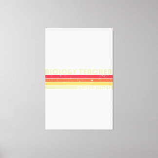 BIOLOGY LEHRER Funny Job Title Profession Birthda Leinwanddruck