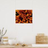 biology microbiology abstract art poster canvas (Küche)
