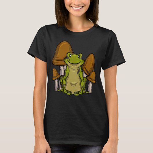 Biology Mycology Frog Catcher Mushroom Collector F T-Shirt (Vorderseite)