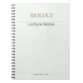 Biology Notebook – Minimal Academic Edition Notizblock