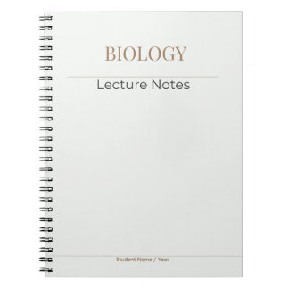 Biology Notebook – Minimal Academic Edition Notizblock