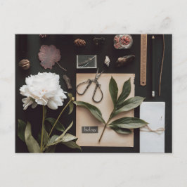 Biology science Flat Lay Academia Postkarte