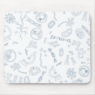 Biology scientific diagrams design mousepad