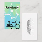 Biology Tech | Molecule | Science | AI Visitenkarte (Vorne/Hinten)