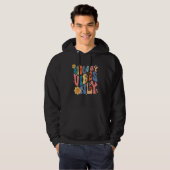Biology Vibes Only Retro Science Biologist Teach Hoodie (Vorne ganz)