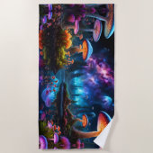 Biolumineszente Alien Pilze auf einem fernen Plane Strandtuch (Vorderseite)