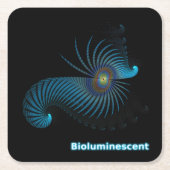 Biolumineszente Alien Sea Creation Rechteckiger Pappuntersetzer (Vorderseite)