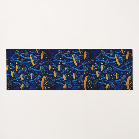 Biolumineszente Bliss Yoga Mat Yogamatte (Rückseite (Horizontal))