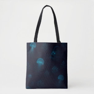 Biolumineszente Tiefsee-Leuchtmuster-Tasche Tasche
