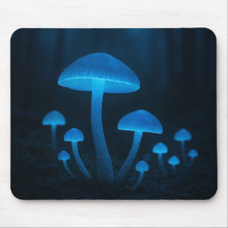 Biolumineszenter Pilzwald Mousepad