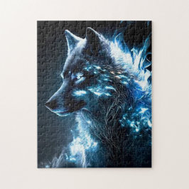 Biolumineszenter Wolf Puzzle