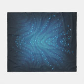 Biolumineszentes Blaues Alien-Haut-Muster - Avatar Fleecedecke (Vorderseite (Horizontal))