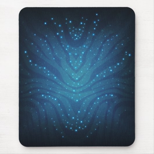 Biolumineszentes Blaues Alien-Haut-Muster - Avatar Mousepad (Vorne)
