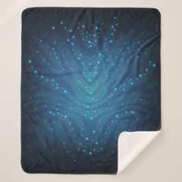 Biolumineszentes Blaues Alien-Haut-Muster - Avatar Sherpadecke