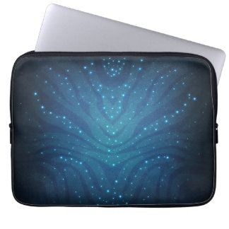Biolumineszentes Blaues Alien-Hautmuster - Avatar Laptopschutzhülle