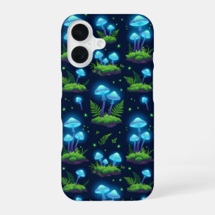 Biolumineszentes Pilz-Glow-Muster-Handyhülle iPhone 16 Hülle