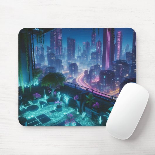 Biolumineszenz Dachgarten Mousepad (Mit Mouse)