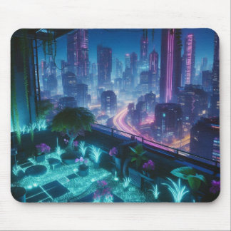 Biolumineszenz Dachgarten Mousepad