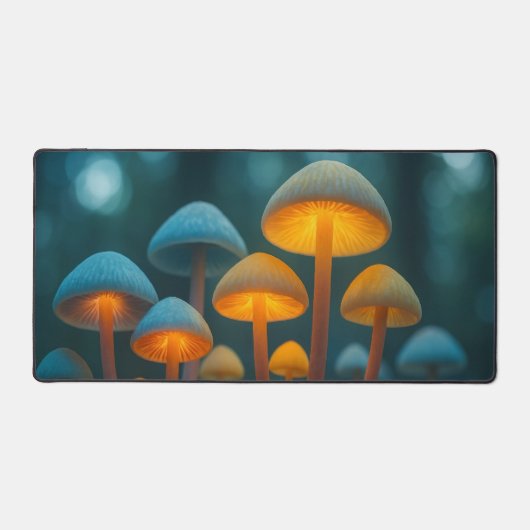Biolumineszenz-Pilzsäckchen Schreibtischunterlage (Vorderseite)