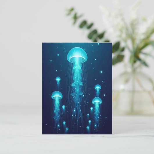 Biolumineszenz Postkarte (Stehend Vorderseite)