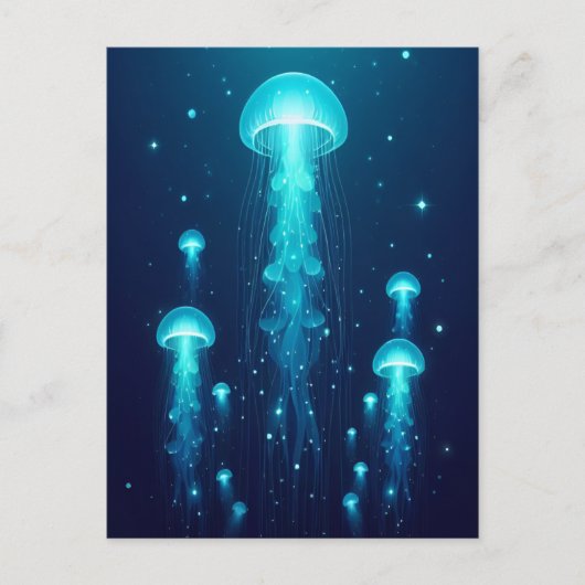 Biolumineszenz Postkarte (Vorderseite)