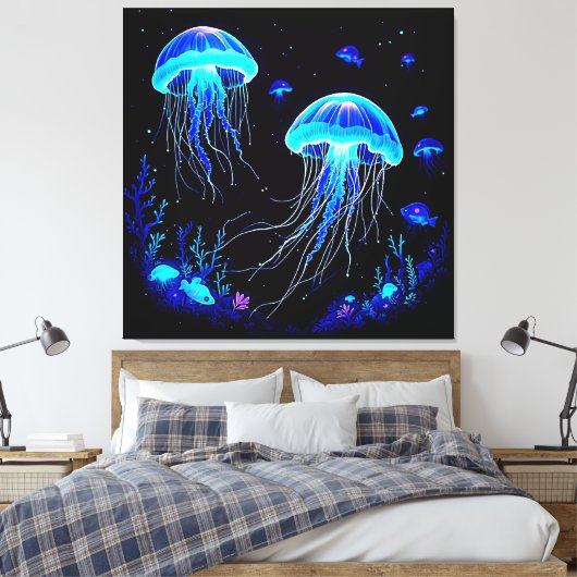 Biolumineszenz Qualle Traum Leinwanddruck (Insitu (Schlafzimmer))