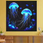 Biolumineszenz Qualle Traum Leinwanddruck (Insitu (Wohnzimmer))